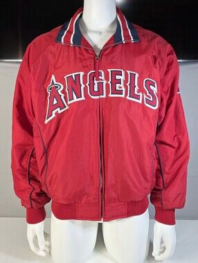 Vintage Los Angeles / Anaheim Angels Majestic dugout Bomber jacket Size Large